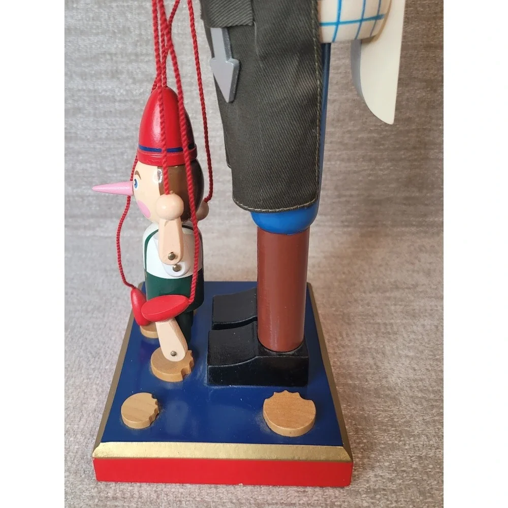 Vintage Geppetto Pinocchio Wooden Nutcracker Puppet 14